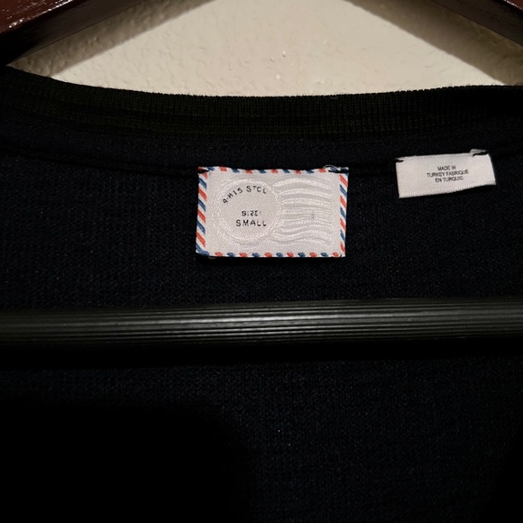 3/$30 🌻 Anthropologie Postmark navy tunic dress with high side slits, Small - Picture 7 of 7